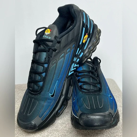 Nike Air Max Plus 3 III TN Tuned "Black Blue Gradient" (DZ4508-001) SIZE 13 - Picture 4 of 8